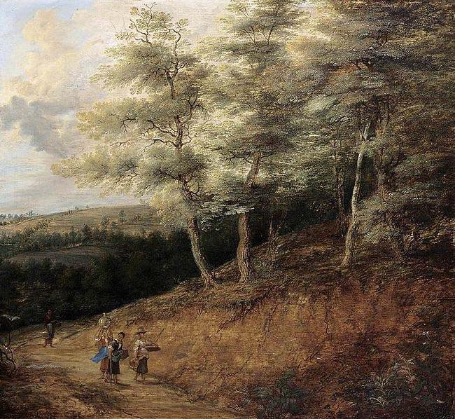 Lucas van Uden Wooded Landscape France oil painting art
